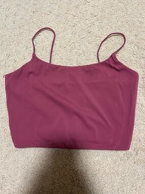 Garage Pink Crop Tank